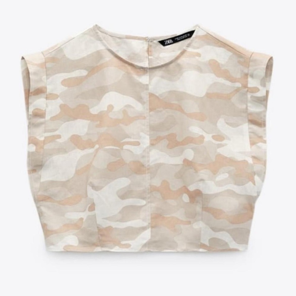 Zara Camo Top
